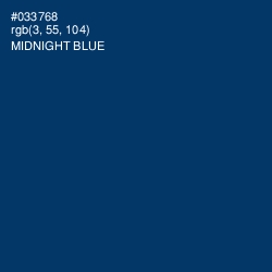 #033768 - Midnight Blue Color Image